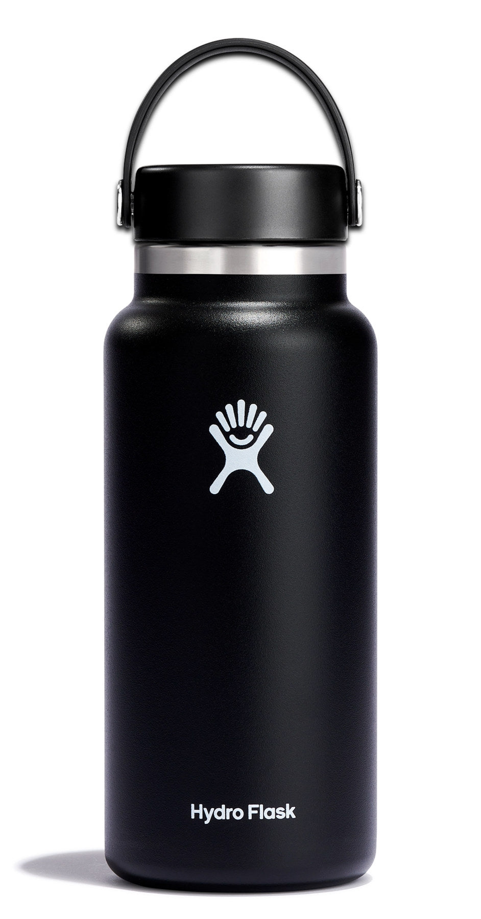 Trinkflasche Wide Flex Deckel 945ml schwarz in Schwarz präsentiert im Onlineshop von KAQTU Design AG.  ist von Hydro Flask