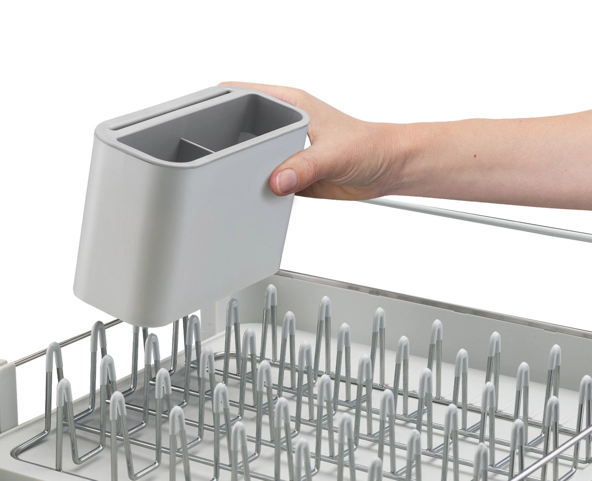 Extend Abtropfgestell Edelstahl ausziehbar in Silber präsentiert im Onlineshop von KAQTU Design AG. Küchenhelfer ist von Joseph Joseph