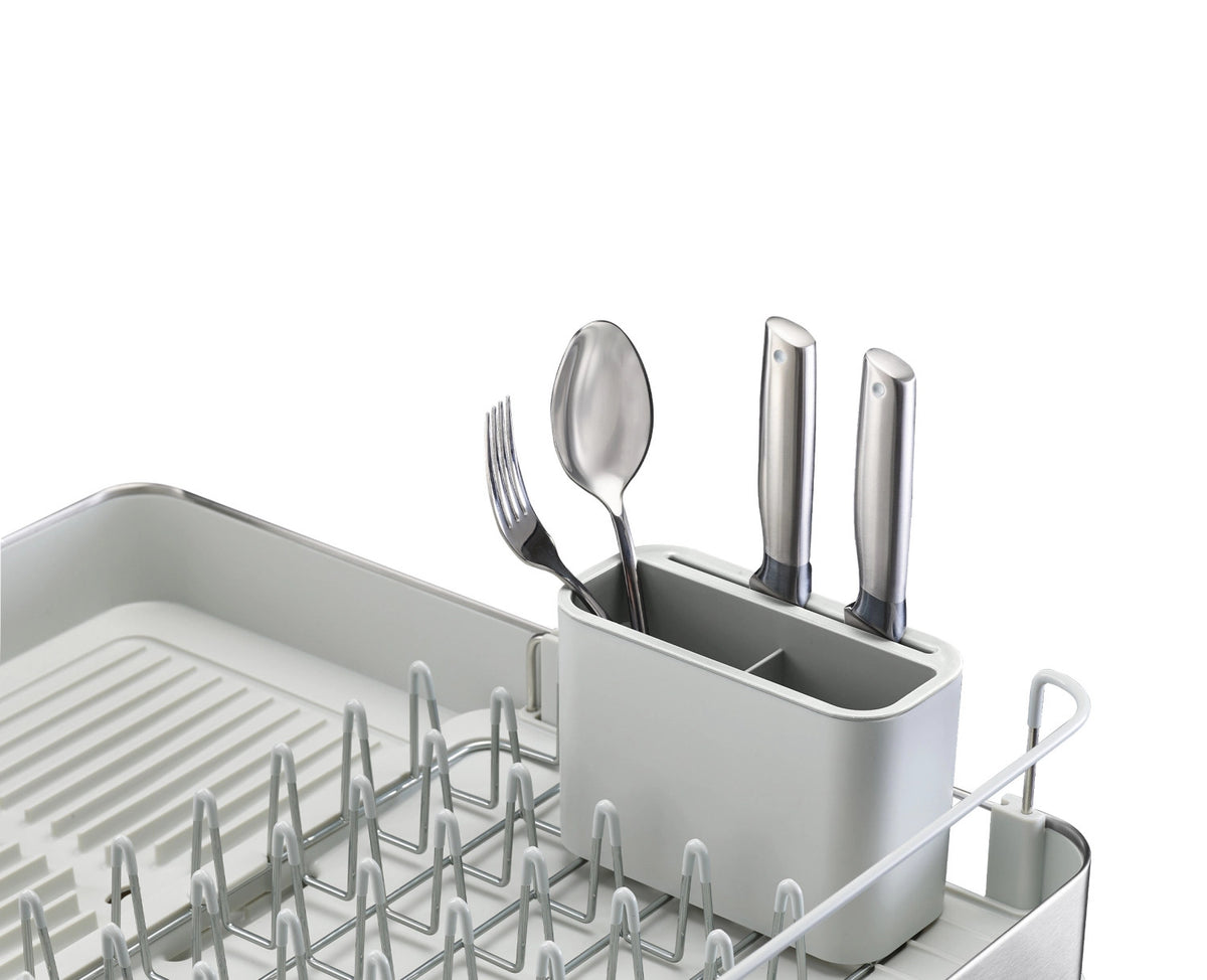 Extend Abtropfgestell Edelstahl ausziehbar in Silber präsentiert im Onlineshop von KAQTU Design AG. Küchenhelfer ist von Joseph Joseph