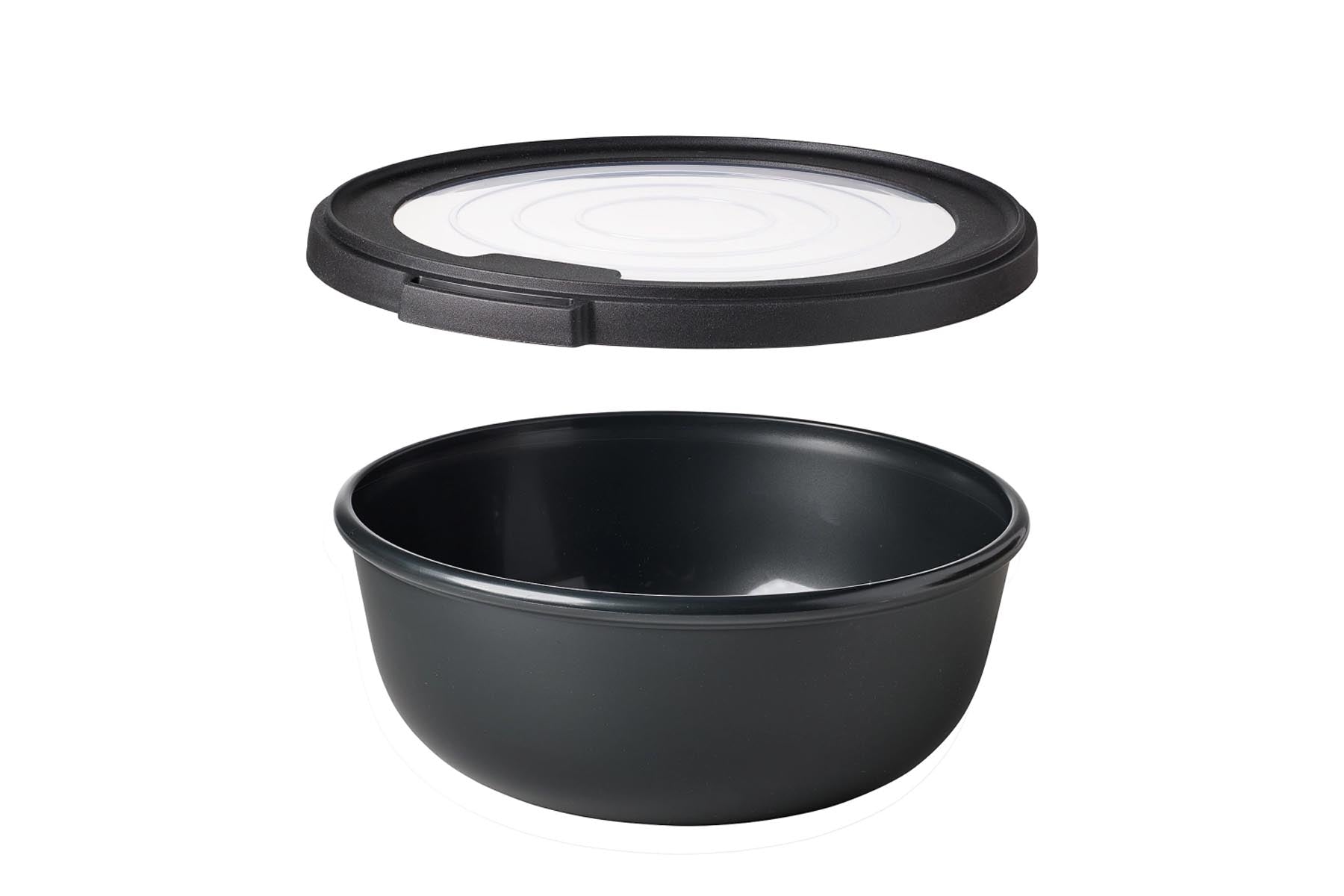 Elegante Essschale von Mepal Pro in Nordic Black, 1250 ml, aus langlebigem PET, perfekt für stilvolles Servieren und praktische Lagerung.