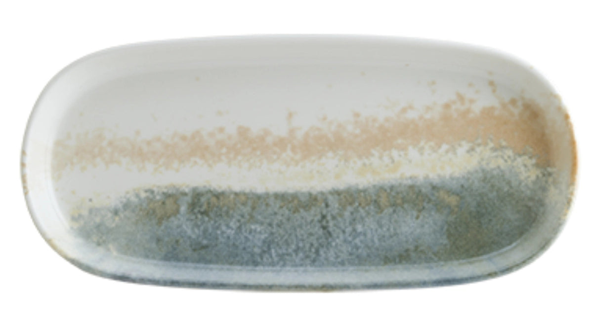 Fium Hygge Teller oval L18cm in Blau präsentiert im Onlineshop von KAQTU Design AG. Schale ist von Bonna