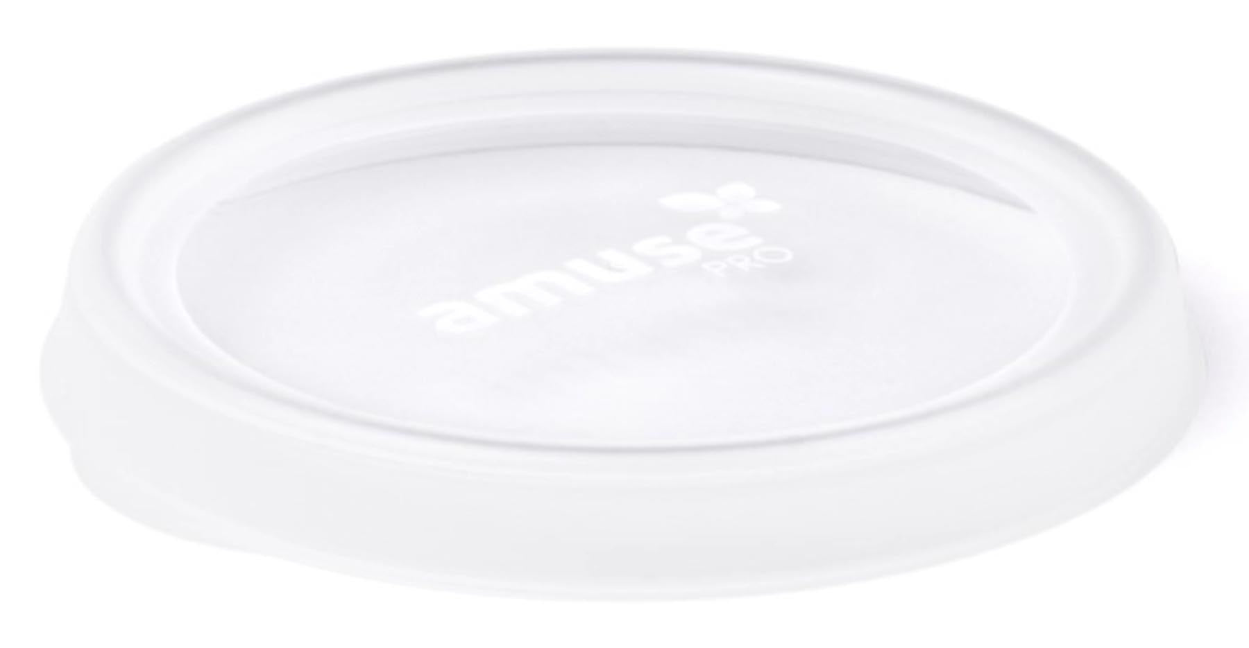 Amuse Pro Deckel zu Mehrwegschale rund 250+500ml transp. in Transparent präsentiert im Onlineshop von KAQTU Design AG. Snackbox ist von Amuse