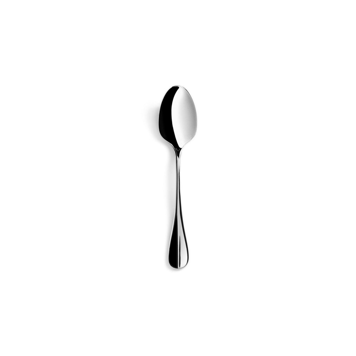 Beaune Dessertlöffel Edelstahl poliert in Silber präsentiert im Onlineshop von KAQTU Design AG. Besteck ist von Revol