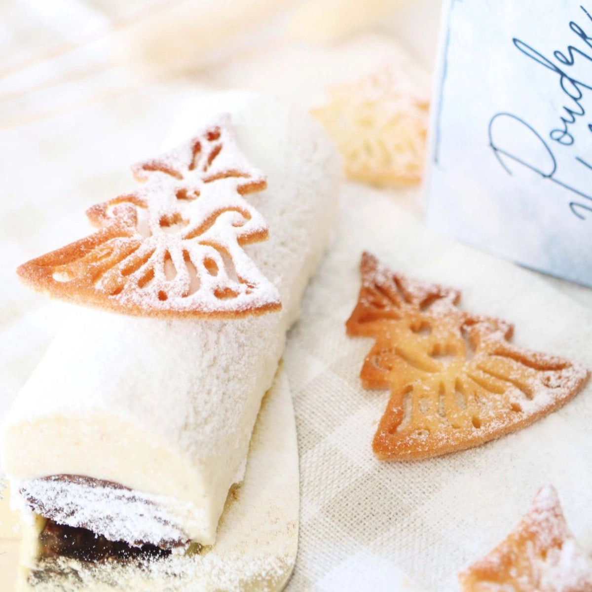 Backform für Kuchentopper Weihnachten gemischt in Weiss präsentiert im Onlineshop von KAQTU Design AG. Backform / Backblech ist von Scrap Cooking