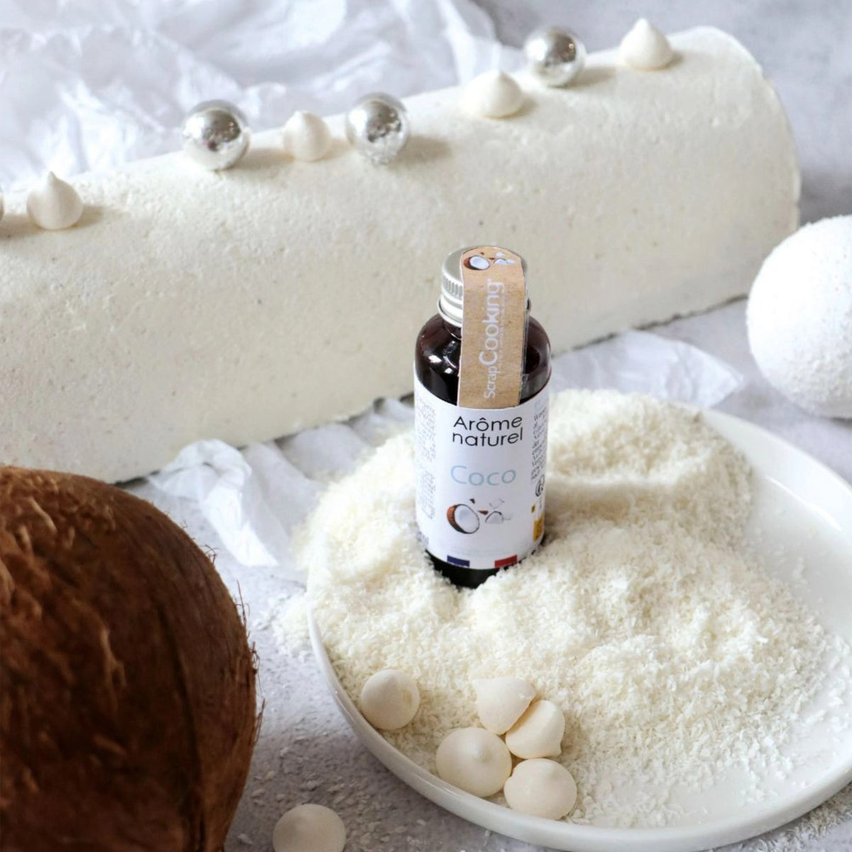 Natürliches Aroma Kokosnuss 40ml in Braun präsentiert im Onlineshop von KAQTU Design AG. Zutaten ist von Scrap Cooking