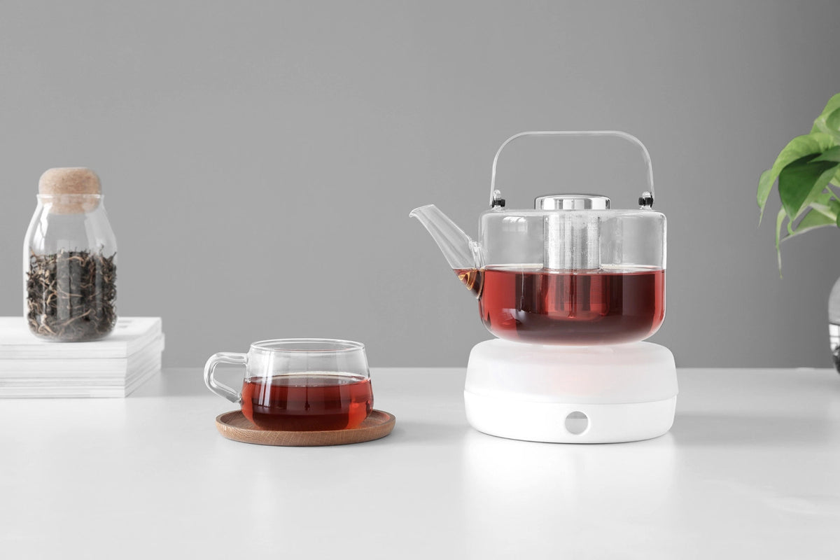 Bjorn Teekrug gross 1.2l Borosilikat in Weiss präsentiert im Onlineshop von KAQTU Design AG. Krug ist von Viva