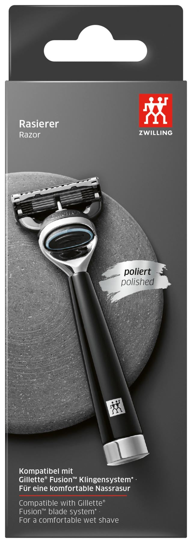 Eleganter schwarzer Classic Rasierer von Zwilling Beauty, ideal für eine präzise Rasur und optimale Pflege, ein Must-Have für jeden Grooming-Fan.