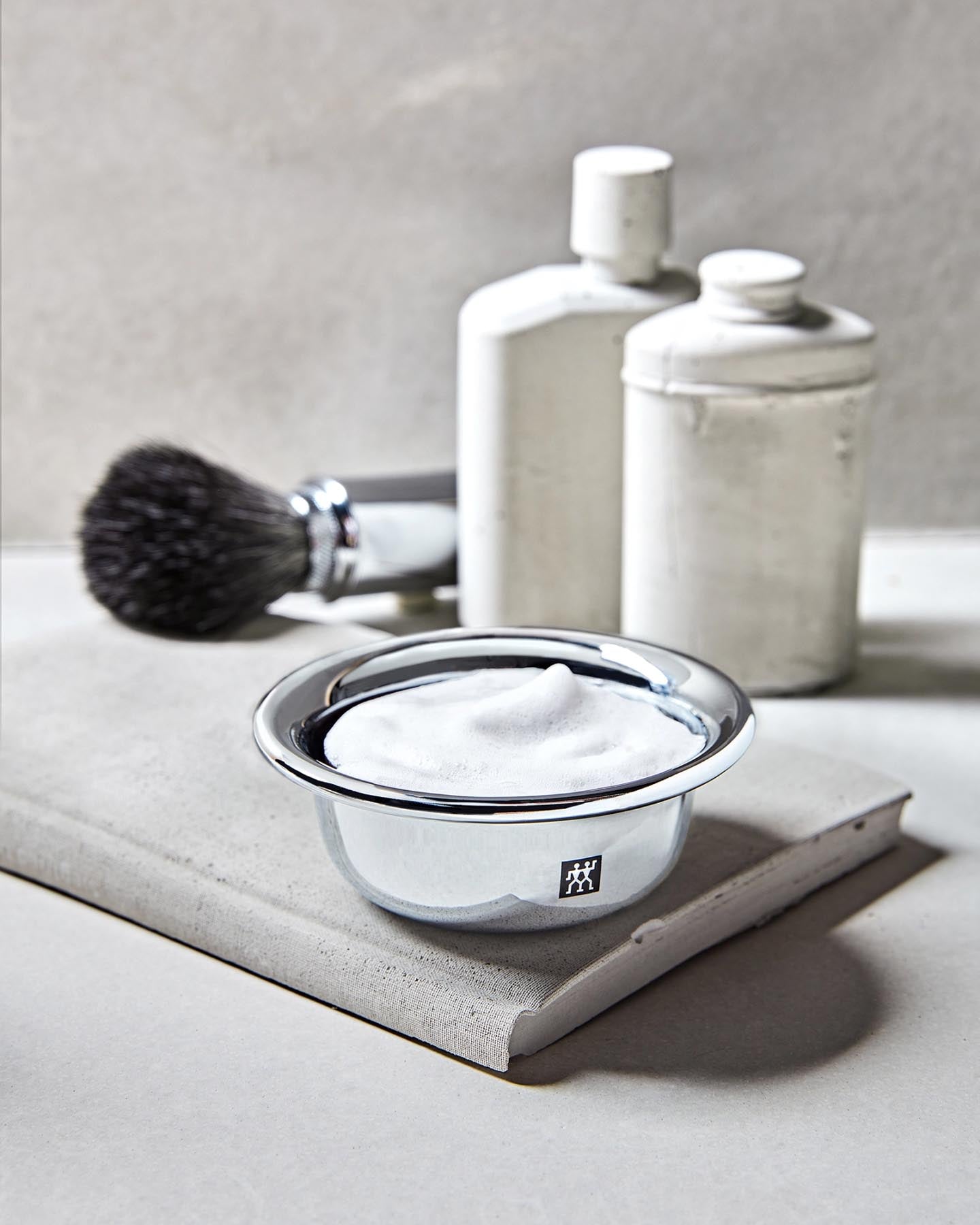 Elegante schwarze Rasierschale von Zwilling Beauty, ideal für die perfekte Rasur und stilvolles Badzubehör.