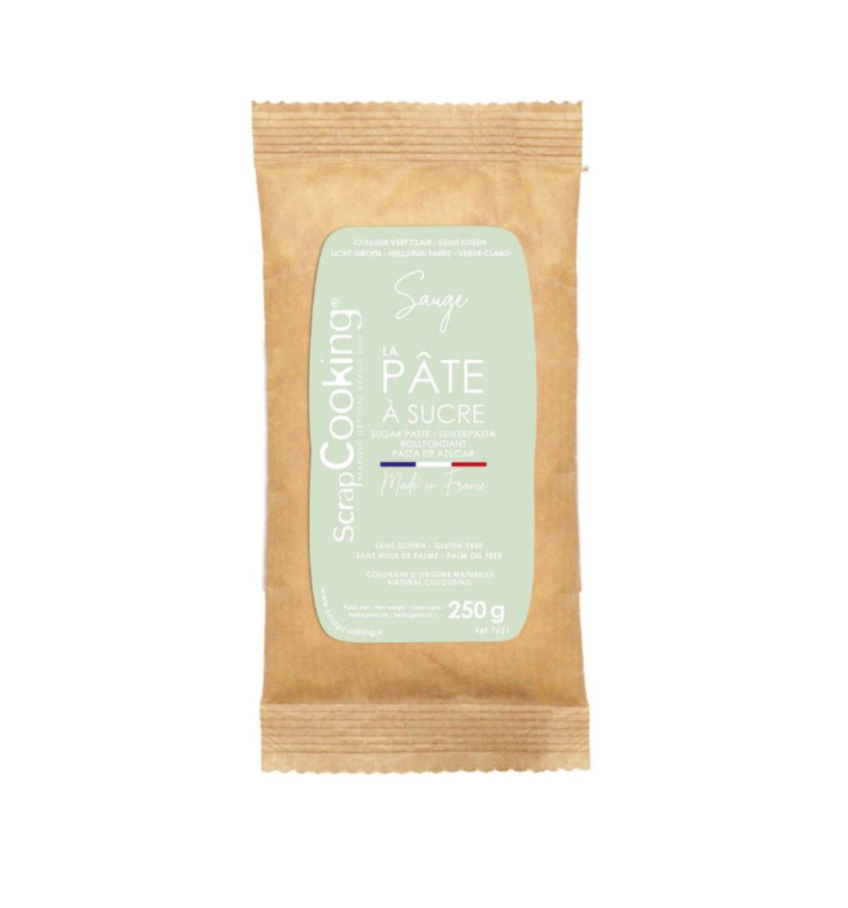 Zuckerpaste natürlich 250g sage in Grün präsentiert im Onlineshop von KAQTU Design AG. Zutaten ist von Scrap Cooking