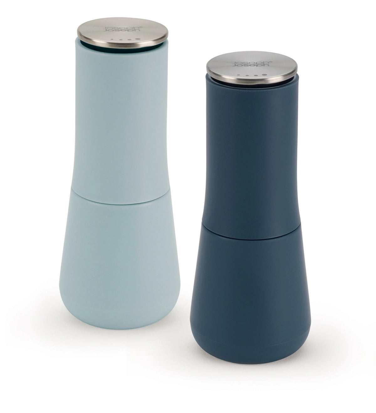 2er Set Milltop Salz- und Pfeffermühle  H16.9cm D7cm sky in Blau präsentiert im Onlineshop von KAQTU Design AG. Küchenhelfer ist von Joseph Joseph