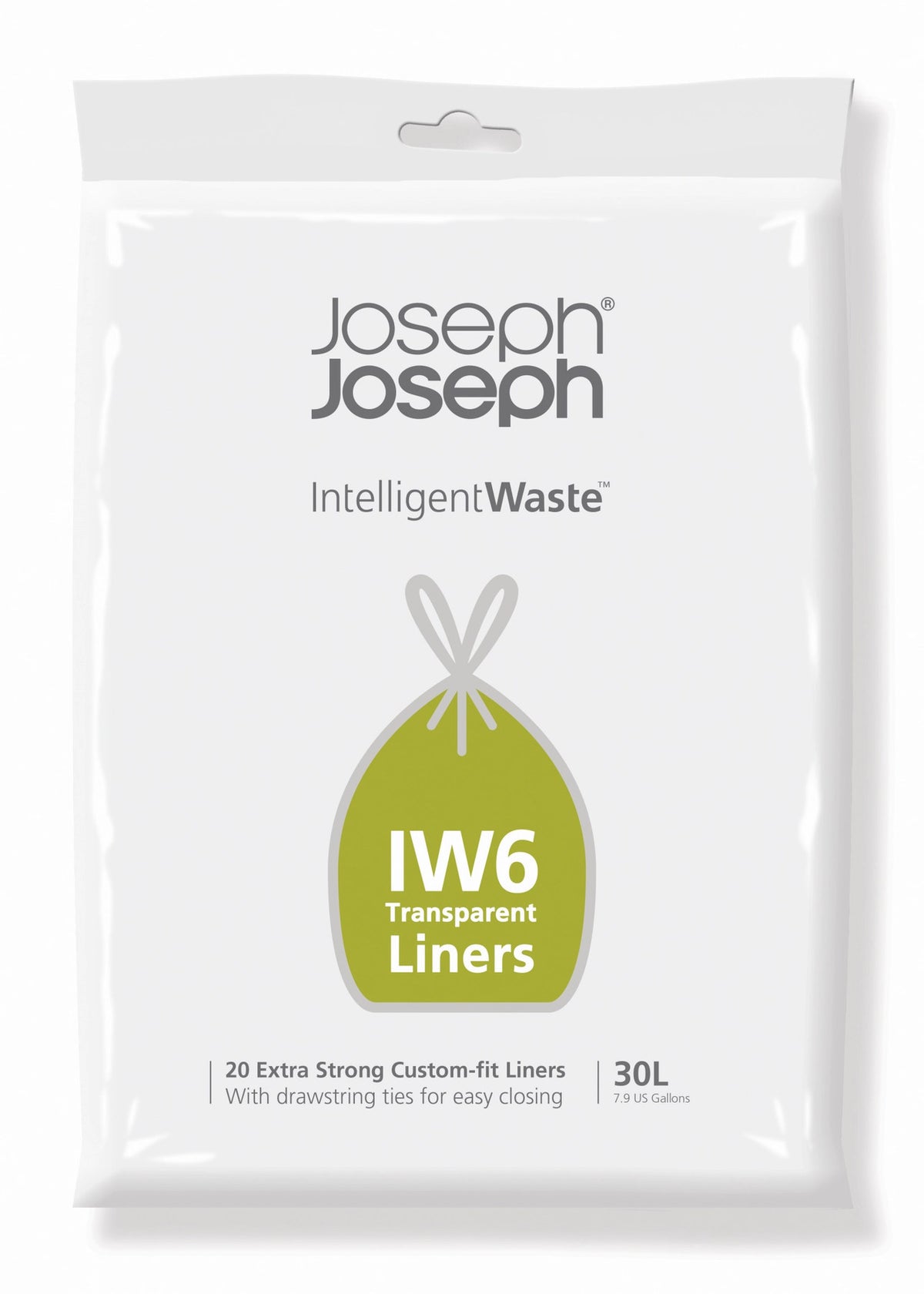20er Pack IW6 Abfallbeutel extra stark 30l in Weiss präsentiert im Onlineshop von KAQTU Design AG. Müllsack ist von Joseph Joseph