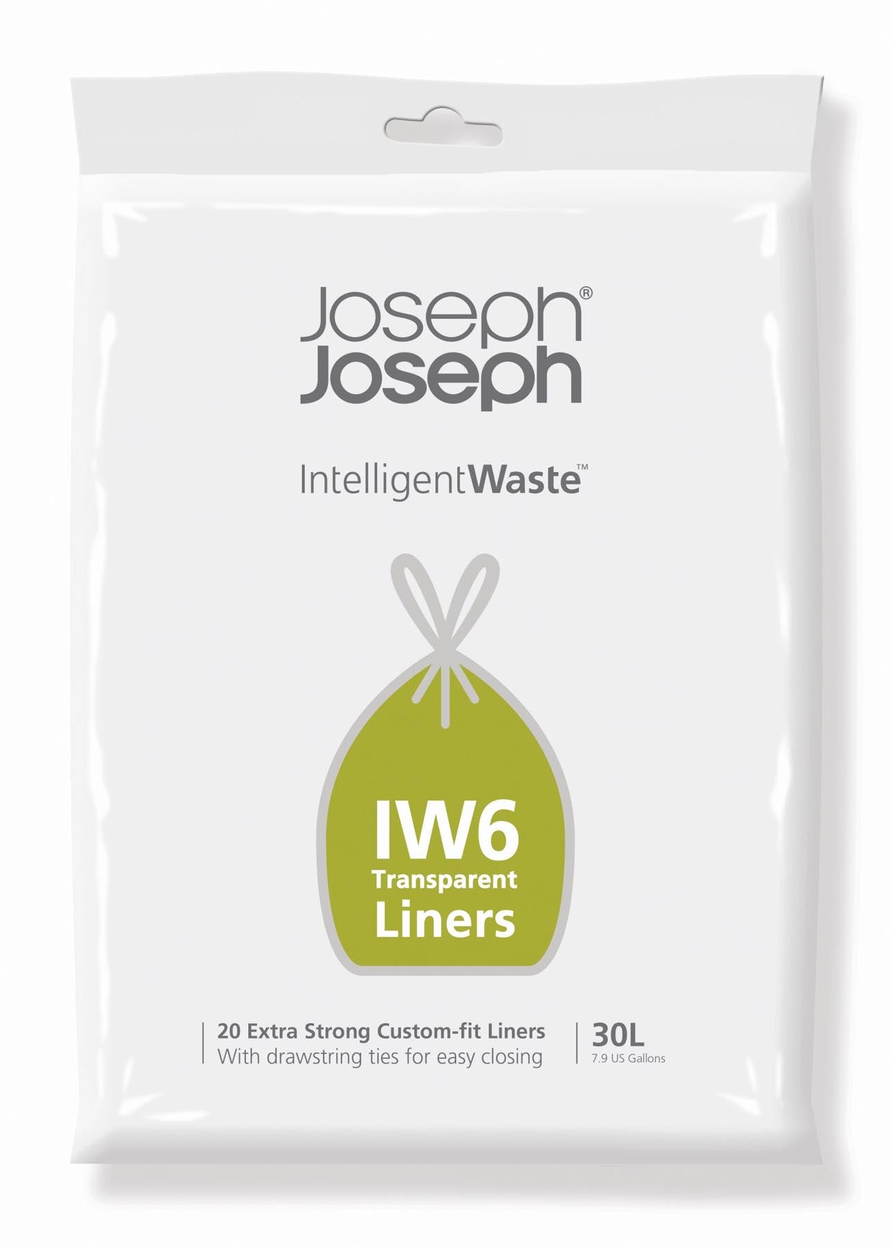 20er Pack IW6 Abfallbeutel extra stark 30l in Weiss präsentiert im Onlineshop von KAQTU Design AG. Aufbewahrungsbehälter ist von Joseph Joseph