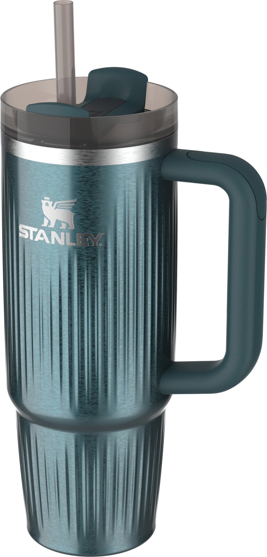 Quencher Fluted 0.89l marina shine in Blau präsentiert im Onlineshop von KAQTU Design AG. Thermosflasche ist von Stanley