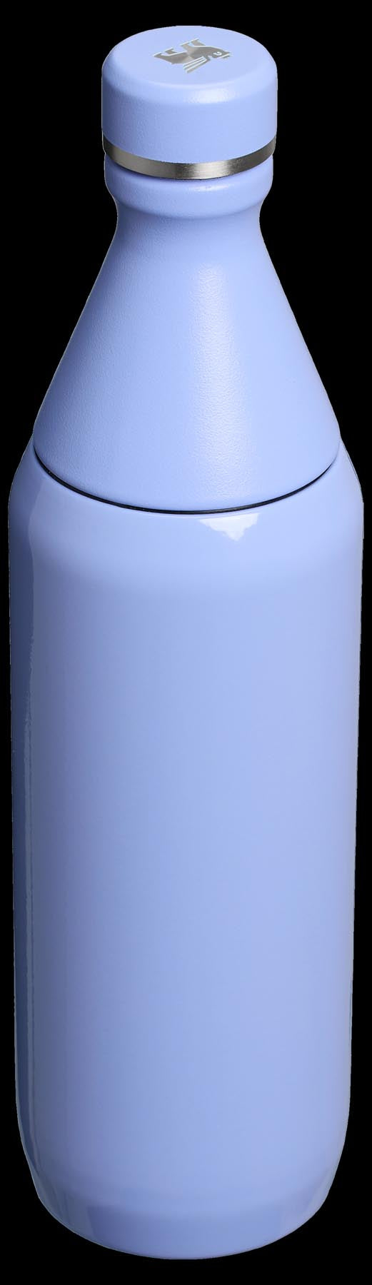 Elegante Thermosflasche in Violett mit glänzender Hydrangea-Oberfläche, ideal für den täglichen Gebrauch und stilvolle Getränkeaufbewahrung.