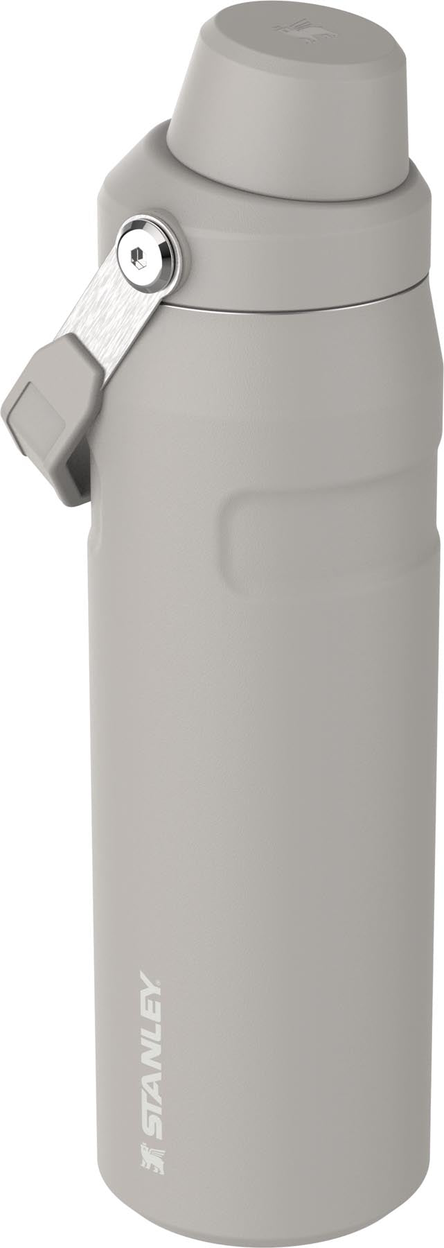 Stylische Stanley Thermosflasche IceFlow Fast Flow 0.7l in elegantem Ash-Grau, ideal für kalte und heiße Getränke unterwegs.