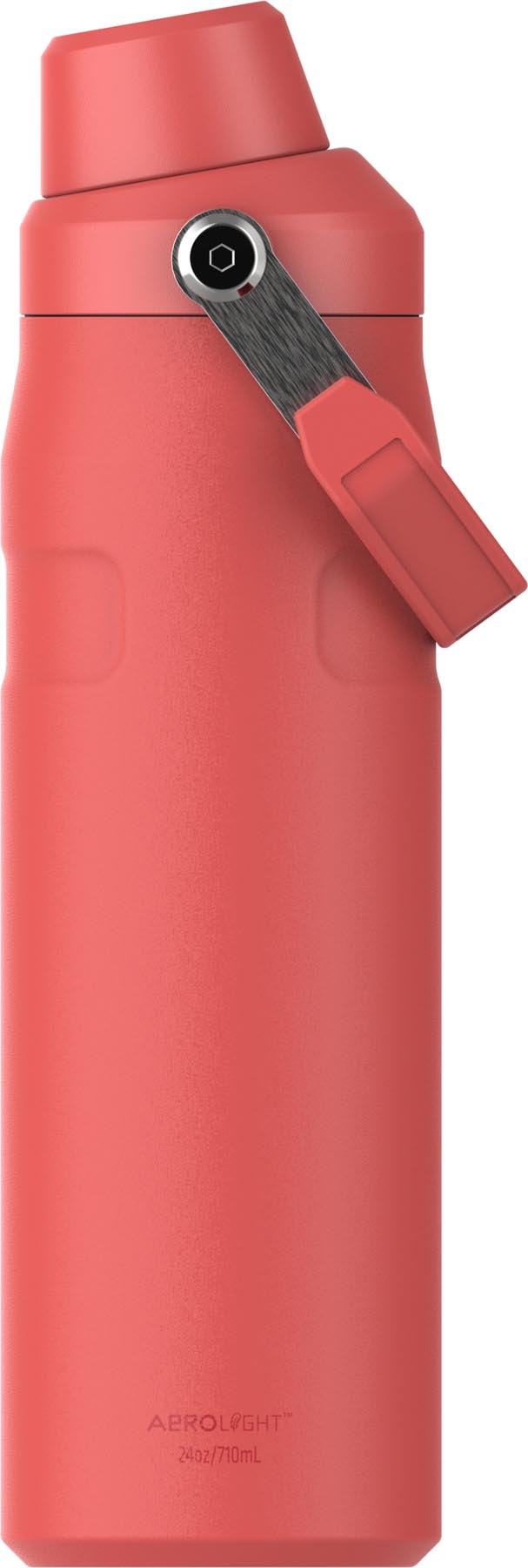 Moderne Stanley IceFlow Flasche in Hot Coral, 0.7l, ideal für Sport und Freizeit, hält Getränke kühl und erfrischend für unterwegs.