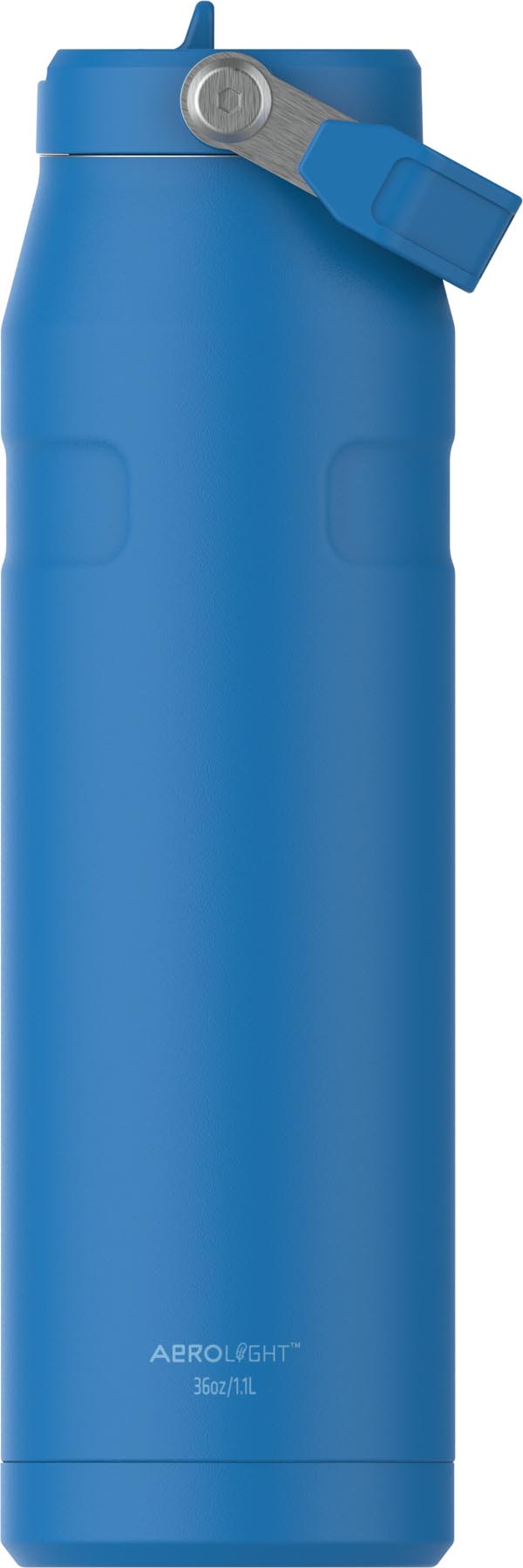 Moderne Stanley IceFlow Flip Straw Flasche in strahlendem Azure, 1.06l, ideal für kalte Getränke und aktive Lebensstile.