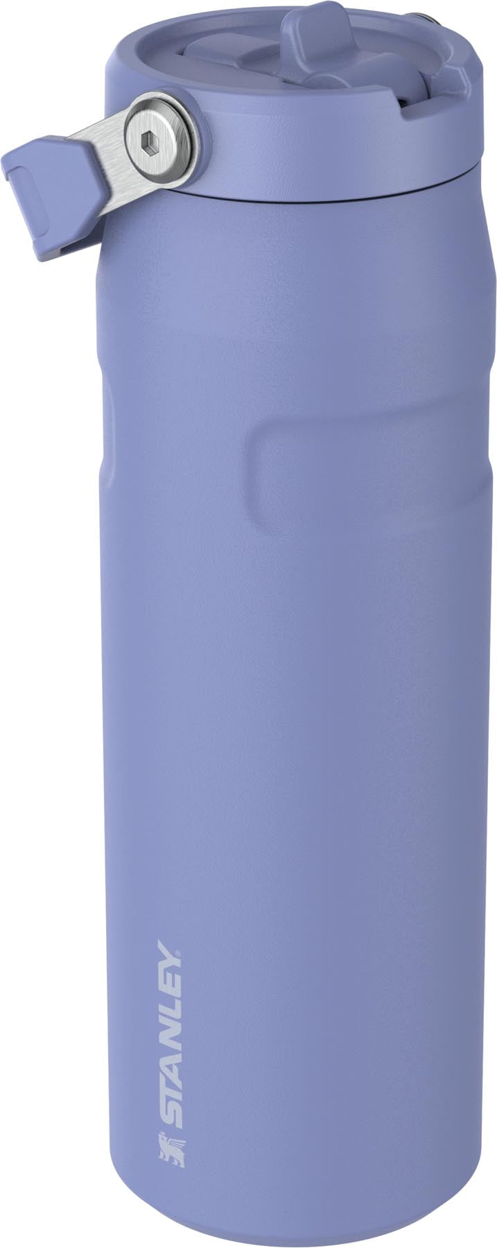 Stylische Stanley Thermosflasche IceFlow Flip Straw in sanftem Hydrangea-Violett, ideal für kalte Getränke und unterwegs.