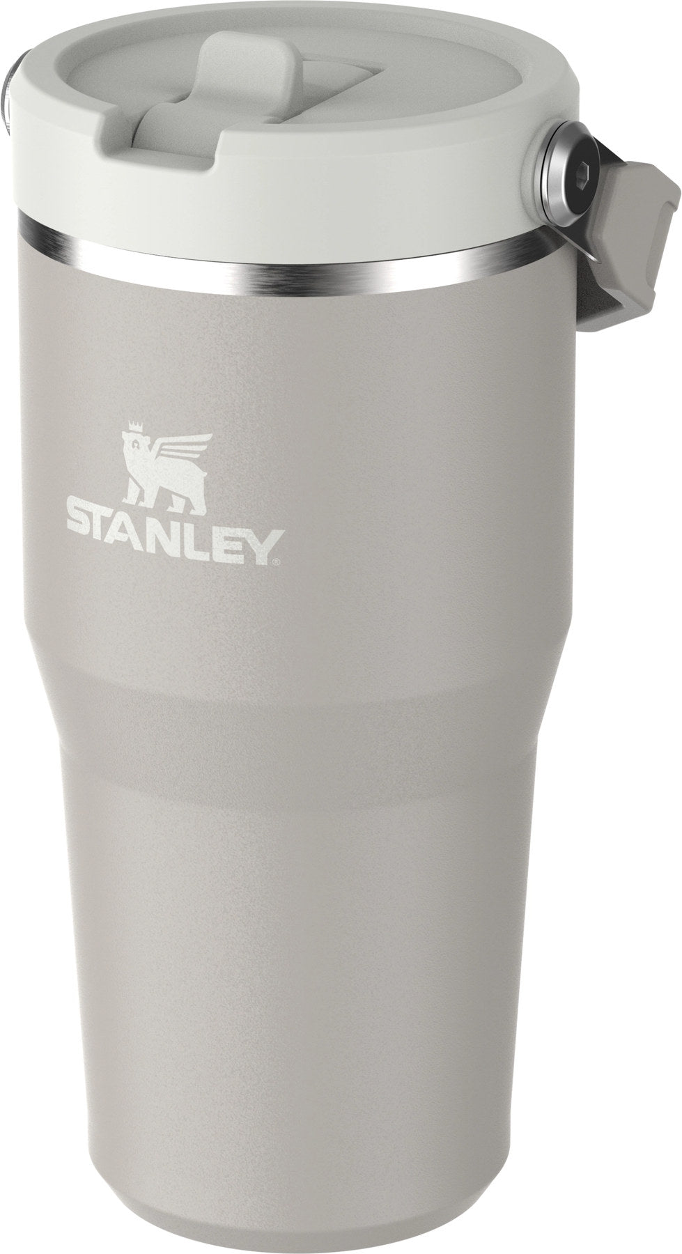 IceFlow Flip Straw Becher 0.6l ash in Grau präsentiert im Onlineshop von KAQTU Design AG. Thermosflasche ist von Stanley