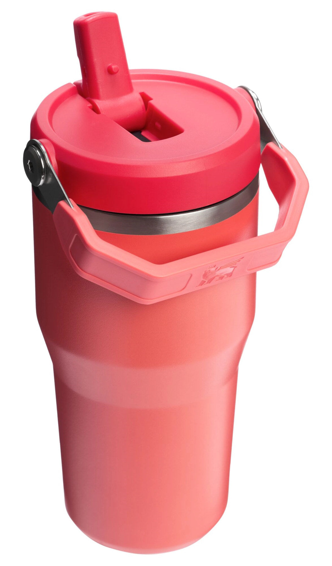 IceFlow Flip Straw Becher 0.6l hot coral in Rot präsentiert im Onlineshop von KAQTU Design AG. Thermosflasche ist von Stanley
