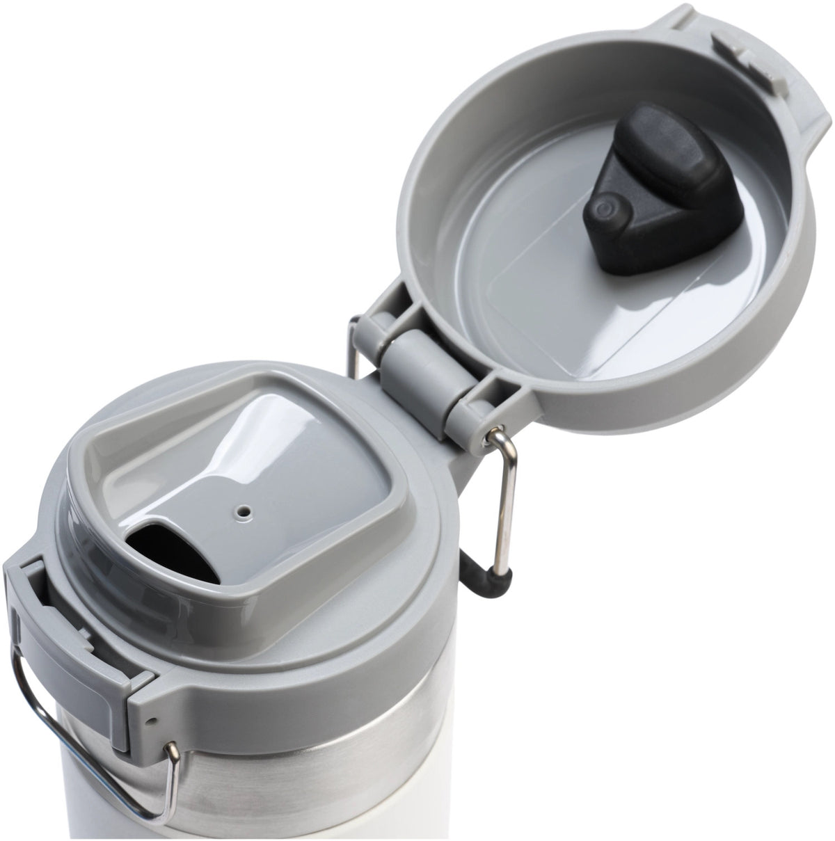 Quick-Flip Wasserflasche 0.7l frost in Weiss präsentiert im Onlineshop von KAQTU Design AG. Thermosflasche ist von Stanley