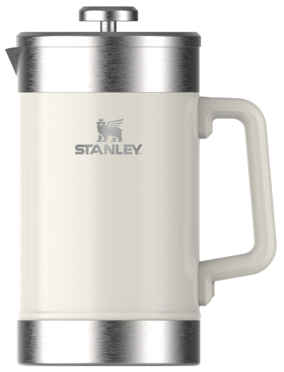 Stay-Hot French Press 1.4l cream gloss in Beige präsentiert im Onlineshop von KAQTU Design AG. Kaffeemaschine ist von Stanley