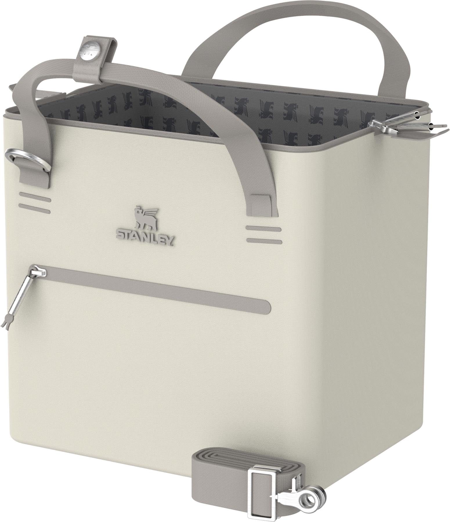 Stylische Kühltasche in sanftem Creme von Stanley, ideal für unterwegs. Mit 7 Litern Platz für Erfrischungen und Snacks bei jedem Abenteuer.