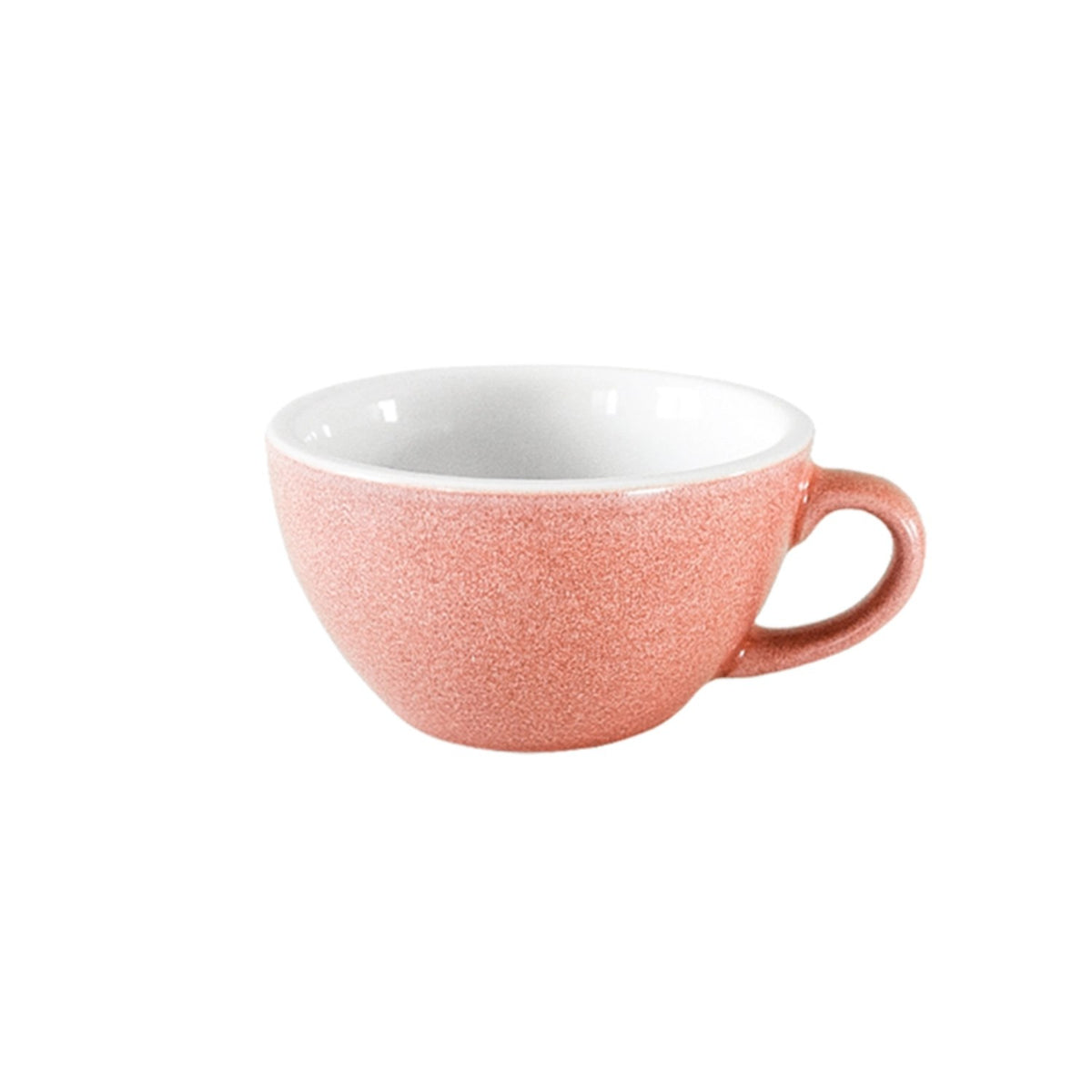 Foto einer roten Kaffeetasse Egg von Loveramics mit 200ml Fassungsvermögen, glatter Keramikoberfläche und runder Form, Masse 11.5 x 9.5 x 5.5 cm.