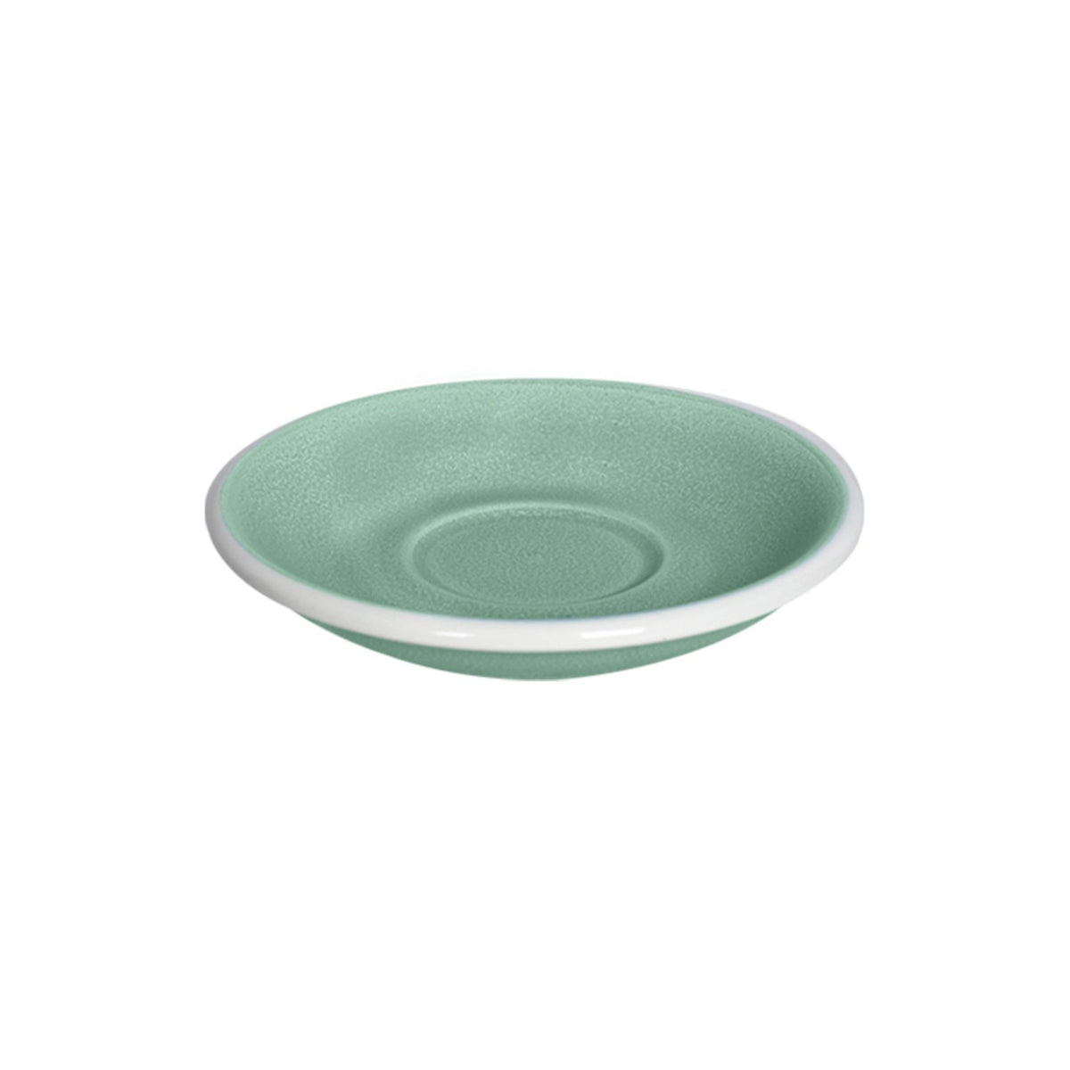 Runde Espresso-Untertasse in Smaragd von Loveramics, Grösse 11.5cm x 11.5cm, Teil der Egg-Serie, schlichte runde Form.