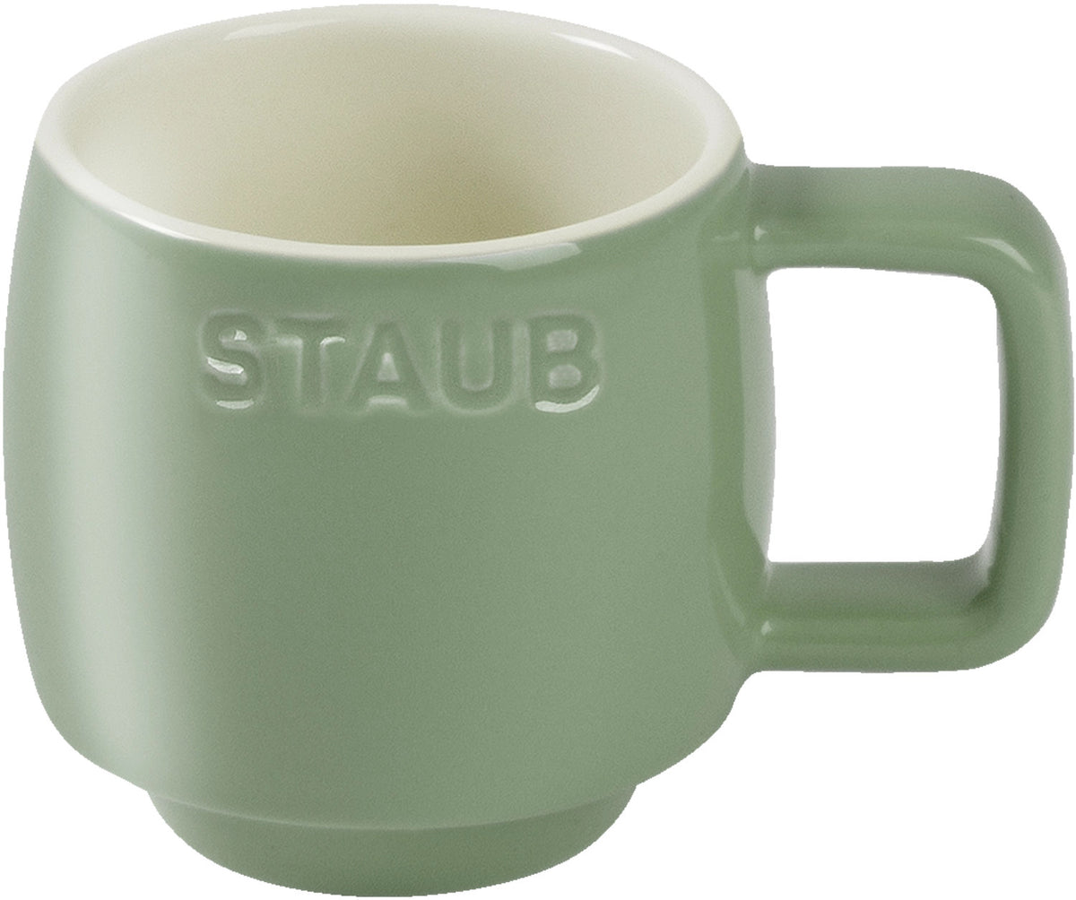 Tasse Eucalyptus XS 100ml in Grün präsentiert im Onlineshop von KAQTU Design AG. Espressotassen ist von Staub