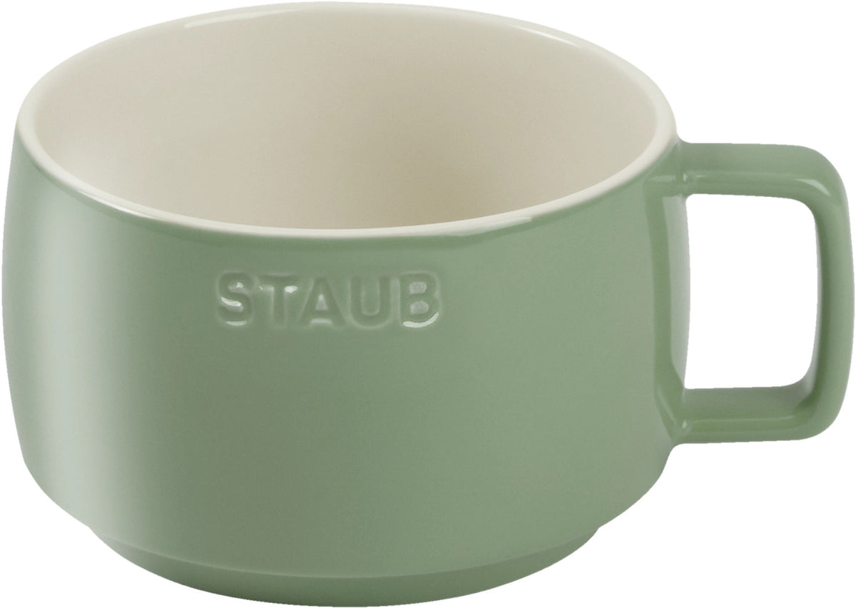 Tasse Eucalyptus XL 500ml in Grün präsentiert im Onlineshop von KAQTU Design AG. Espressotassen ist von Staub