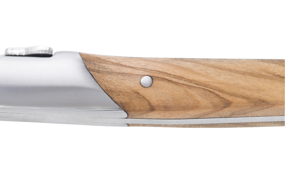 Laguiole Luxury Line Steakmesser Verschiedene Holzarten in Mehrfarbig präsentiert im Onlineshop von KAQTU Design AG. Küchenmesser ist von Laguiole Style de Vie