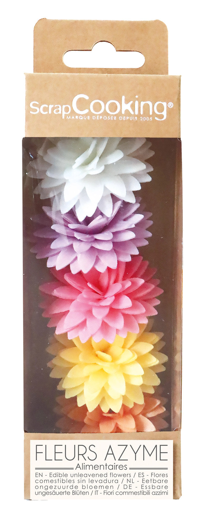 5er Set Dahlien aus Esspapier in Mehrfarbig präsentiert im Onlineshop von KAQTU Design AG. Zutaten ist von Scrap Cooking