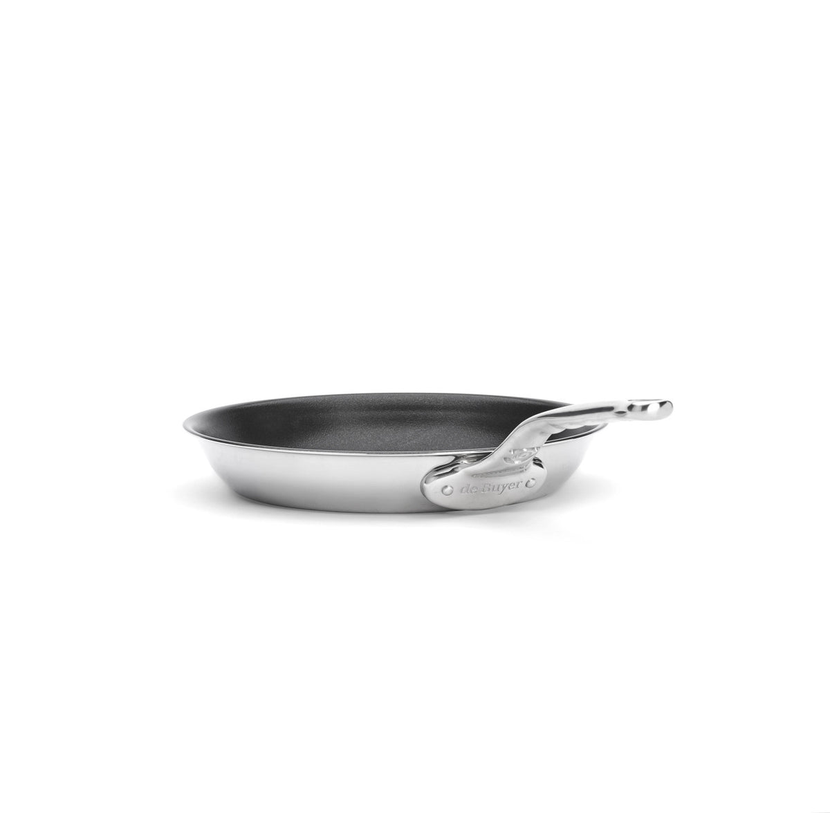 Affinity Bratpfanne D20cm Antihaftbeschichtung Edelstahl in Silber präsentiert im Onlineshop von KAQTU Design AG. Bratpfanne ist von de Buyer