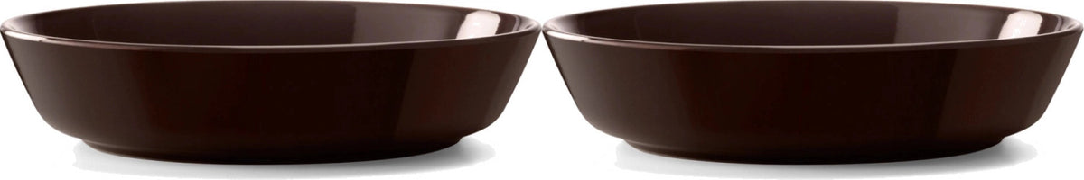 2er Set Collective Teller tief D20cm mocha in Braun präsentiert im Onlineshop von KAQTU Design AG. Teller ist von LSA