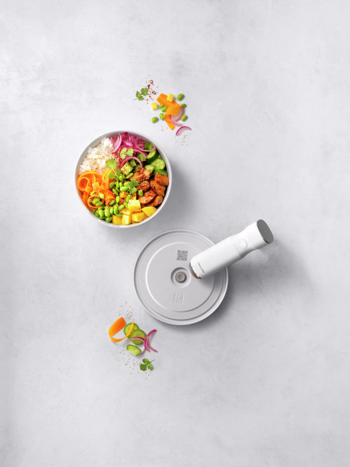 Fresh & Save Bowls Vakuumdeckel 18cm M, ABS, Weiss in Weiss präsentiert im Onlineshop von KAQTU Design AG. Aufbewahrungsbeutel ist von Zwilling