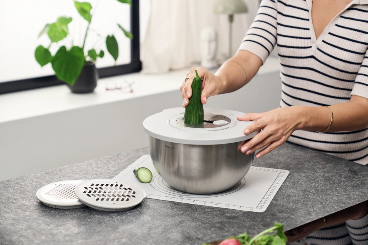 5tlg. Fresh & Save Bowls Zubehör Set in Grau präsentiert im Onlineshop von KAQTU Design AG. Aufbewahrungsbeutel ist von Zwilling