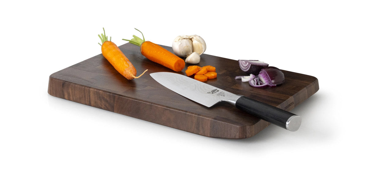 Walnuss Stirnholz Schneidebrett 38x25x3 cm in Braun präsentiert im Onlineshop von KAQTU Design AG. Schneidbrett ist von Continenta