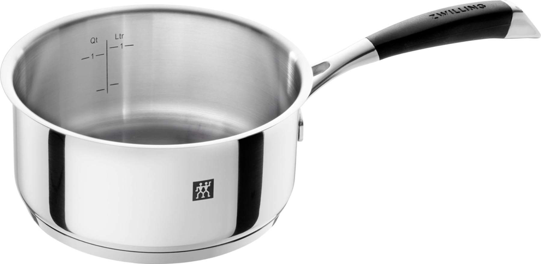 Elegantes 5-teiliges Kochtopfset von Zwilling Poletto, ideal für kreative Küchenabenteuer und ansprechende Präsentation von Gerichten.