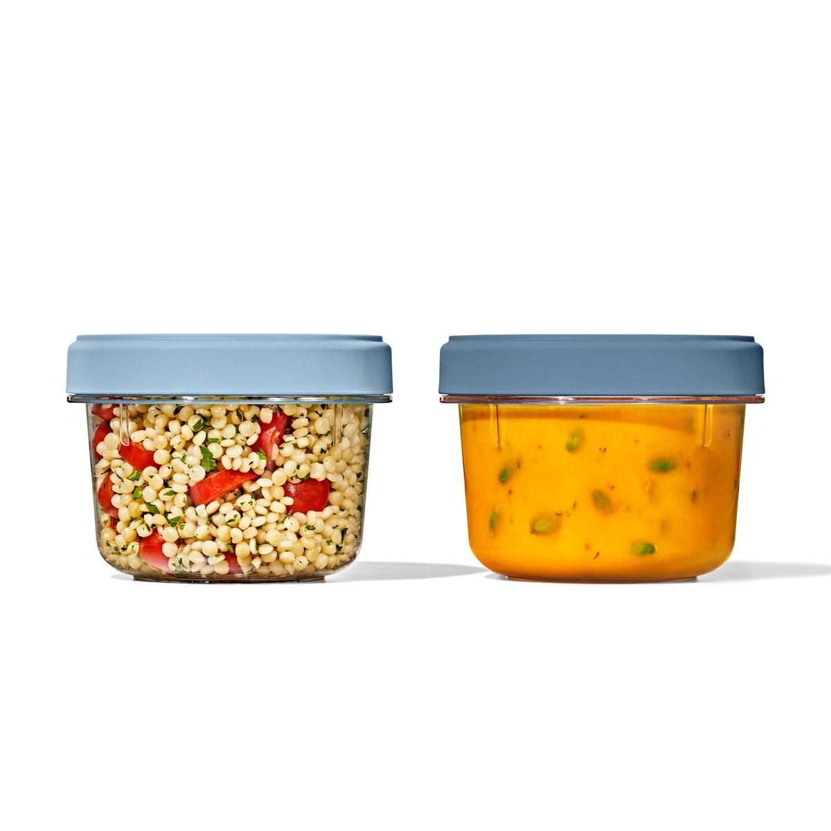 2er Set Good Grips Twist & Stack Aufbewahrungsbox 550ml in Transparent präsentiert im Onlineshop von KAQTU Design AG. Aufbewahrungsbehälter ist von OXO