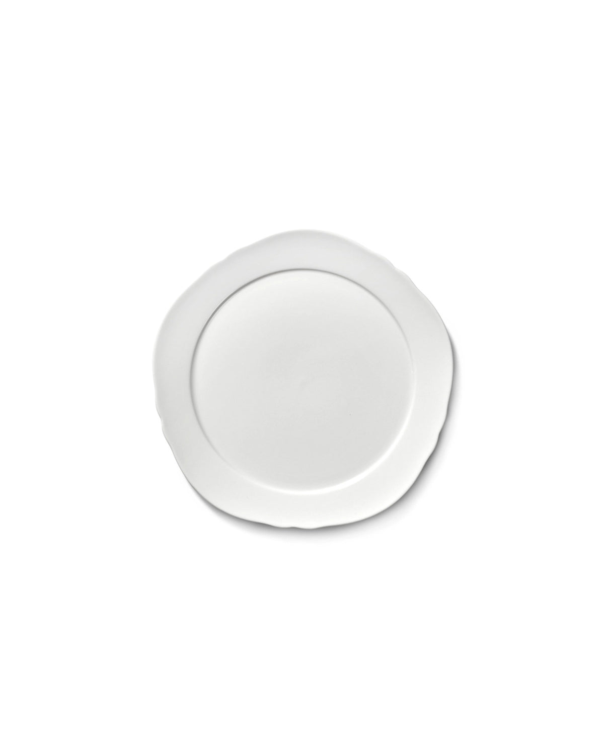 Silhouette Teller flach D20.6cm H1.4cm weiss Porzellan in Weiss präsentiert im Onlineshop von KAQTU Design AG. Teller ist von Serax