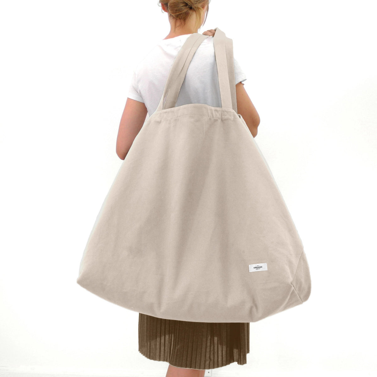Big Long Tasche 35x45x90cm stone Biobaumwolle in Beige präsentiert im Onlineshop von KAQTU Design AG. Küchenhelfer ist von The Organic Company