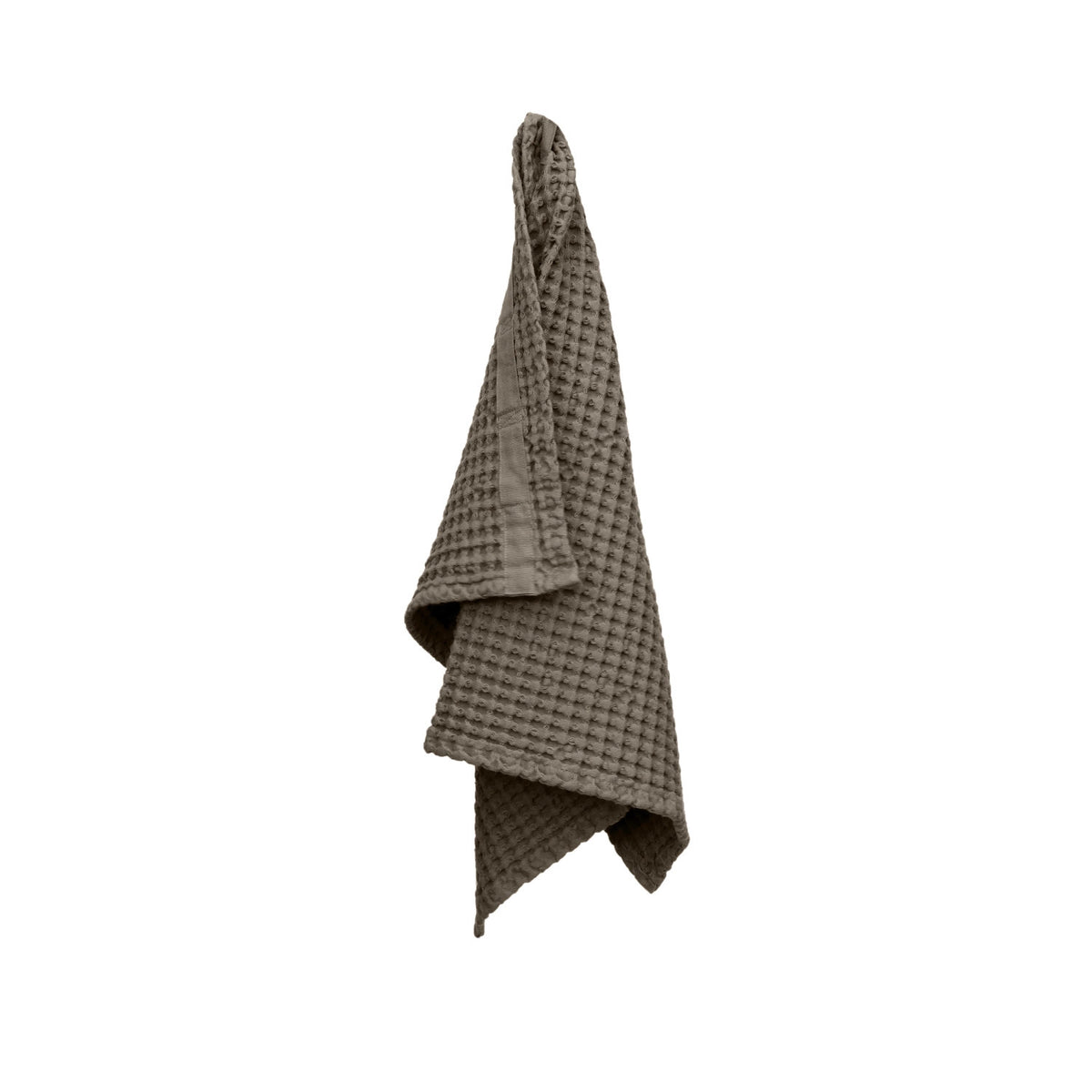 Big Waffle Handtuch 50x75cm clay Biobaumwolle in Braun präsentiert im Onlineshop von KAQTU Design AG. Handtuch ist von The Organic Company