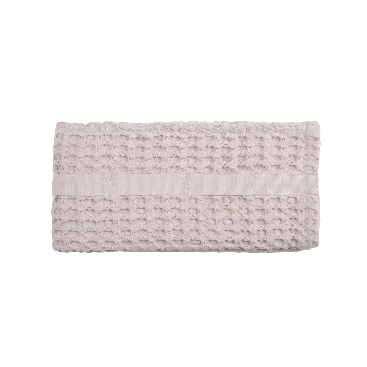 Big Waffle Handtuch 50x75cm dusty lavendel Biobaumwolle in Beige präsentiert im Onlineshop von KAQTU Design AG. Handtuch ist von The Organic Company