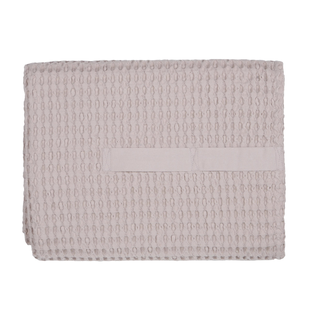 Big Waffle Badetuch 100x150cm dusty lavendel Biobaumwolle in Beige präsentiert im Onlineshop von KAQTU Design AG. Badetuch ist von The Organic Company