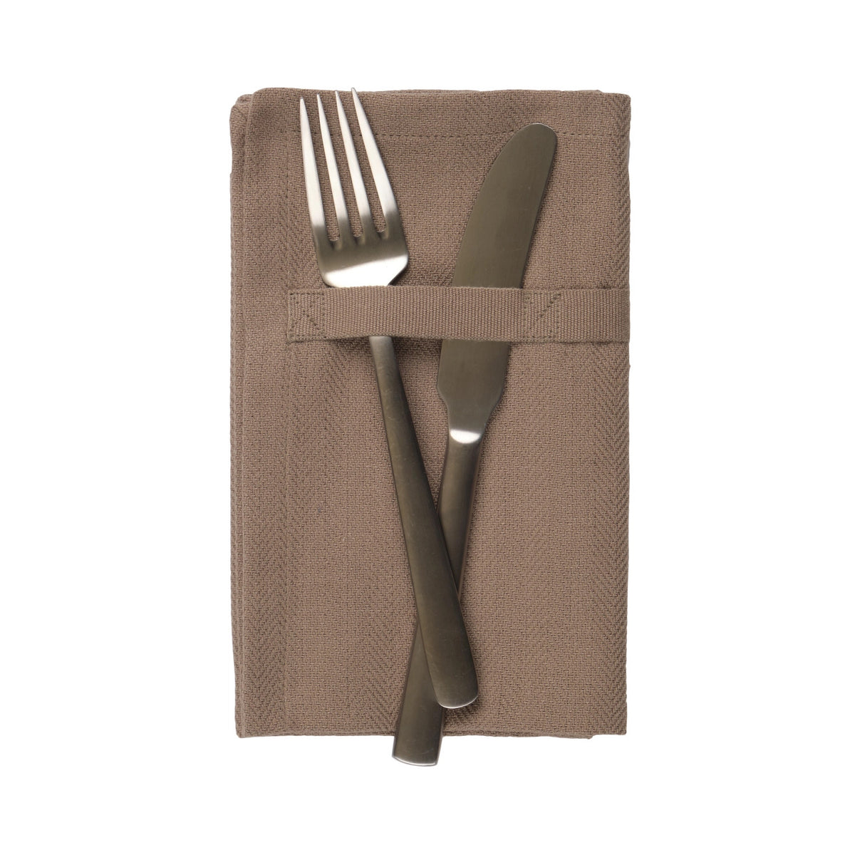 Dinner 4er Set Stoffserviette 35x40cm clay Biobaumwolle in Braun präsentiert im Onlineshop von KAQTU Design AG. Servietten ist von The Organic Company