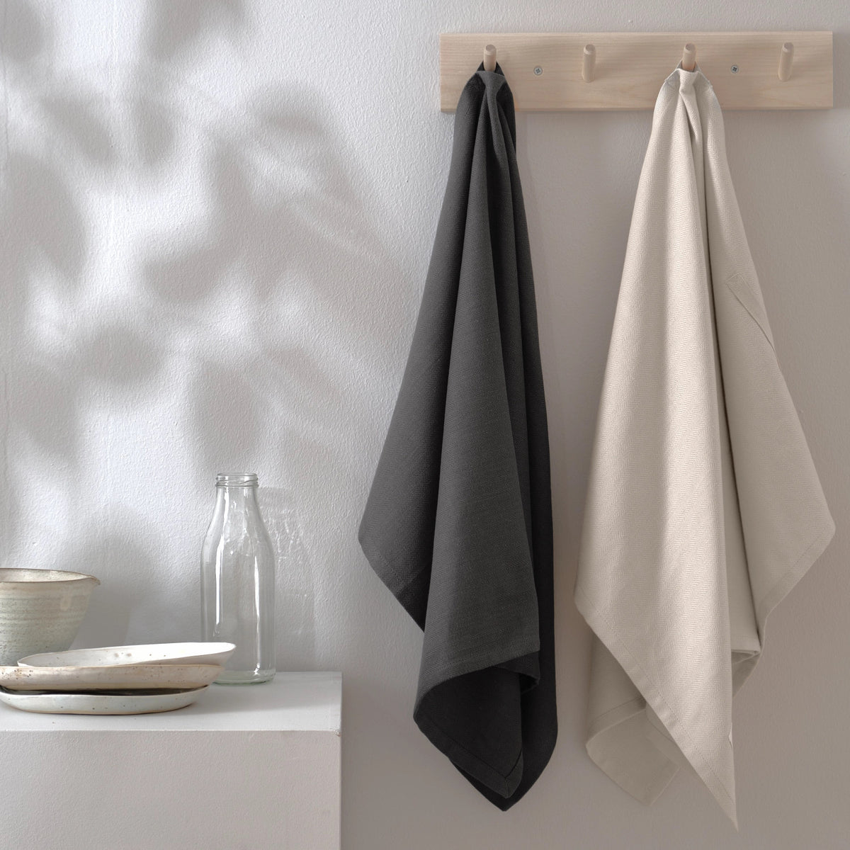 2er Set Geschirrtuch 53x86cm classic Biobaumwolle in Mehrfarbig präsentiert im Onlineshop von KAQTU Design AG. Küchentuch ist von The Organic Company