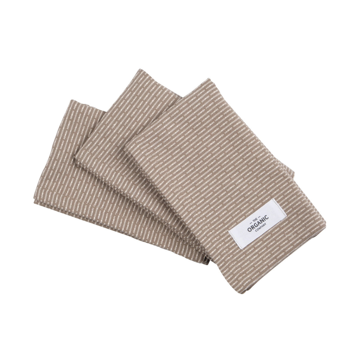 3er Set Spültuch 30x35cm clay stone Biobaumwolle in Braun präsentiert im Onlineshop von KAQTU Design AG. Küchentuch ist von The Organic Company