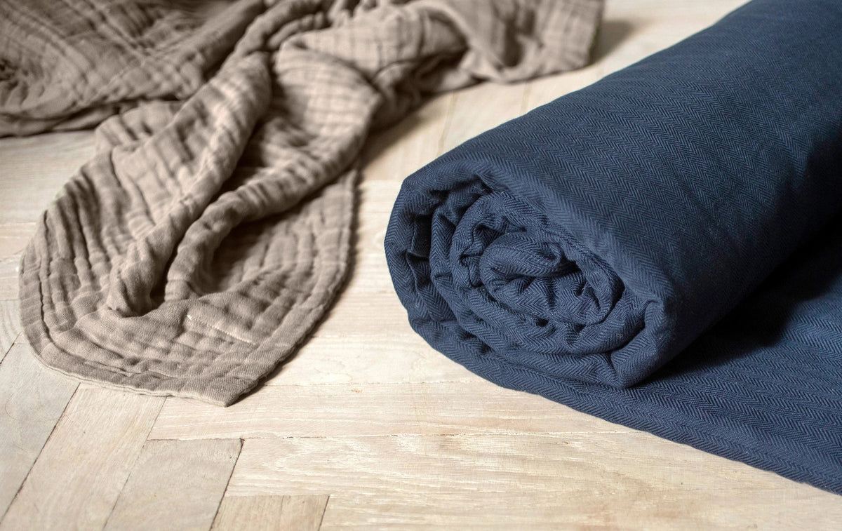 Meditationsmatte 70x200cm to go dark blue Biobaumwolle in Blau präsentiert im Onlineshop von KAQTU Design AG. Haushaltshilfen ist von The Organic Company