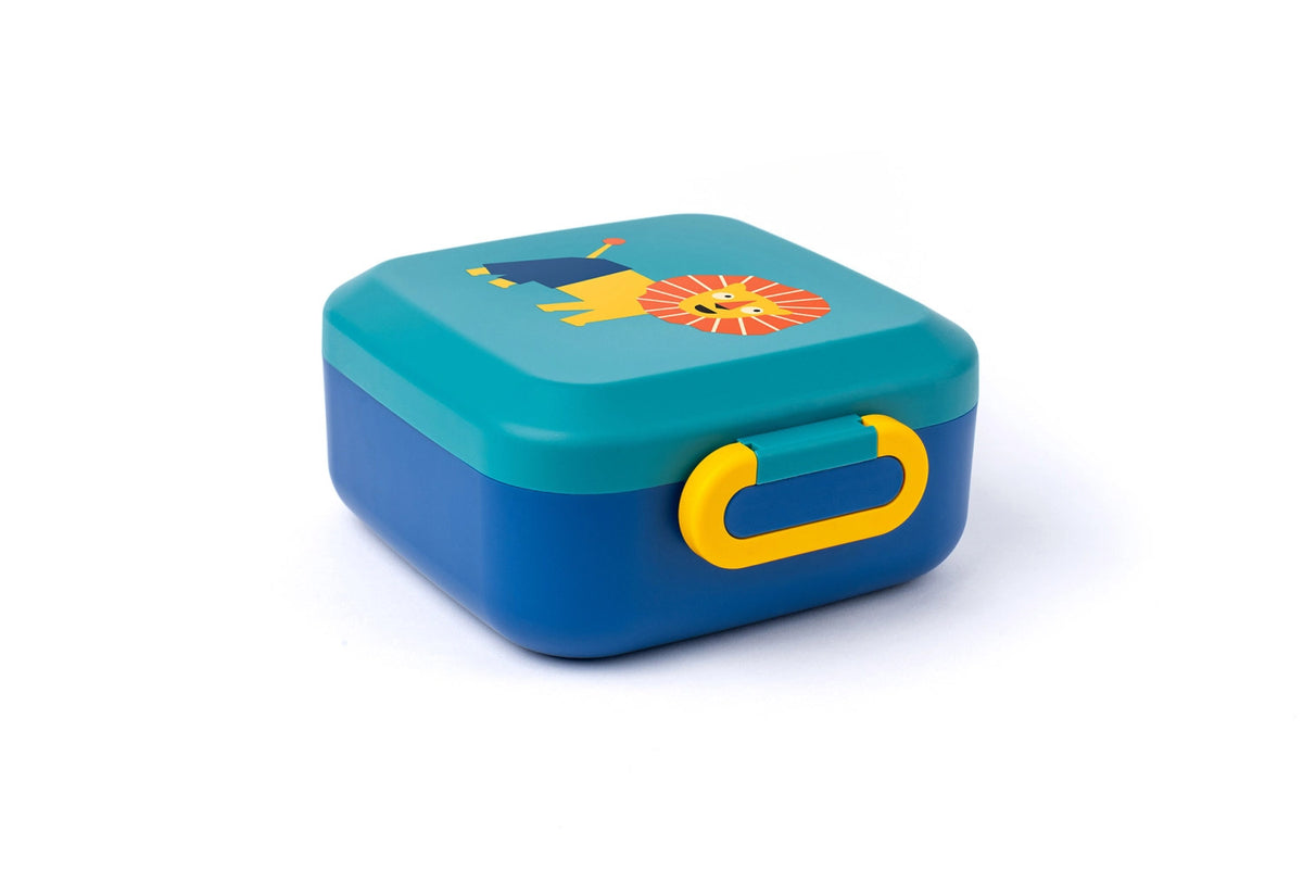 Rikko Lunchbox Löwe midnight lagoon in Blau präsentiert im Onlineshop von KAQTU Design AG. Snackbox ist von Amuse